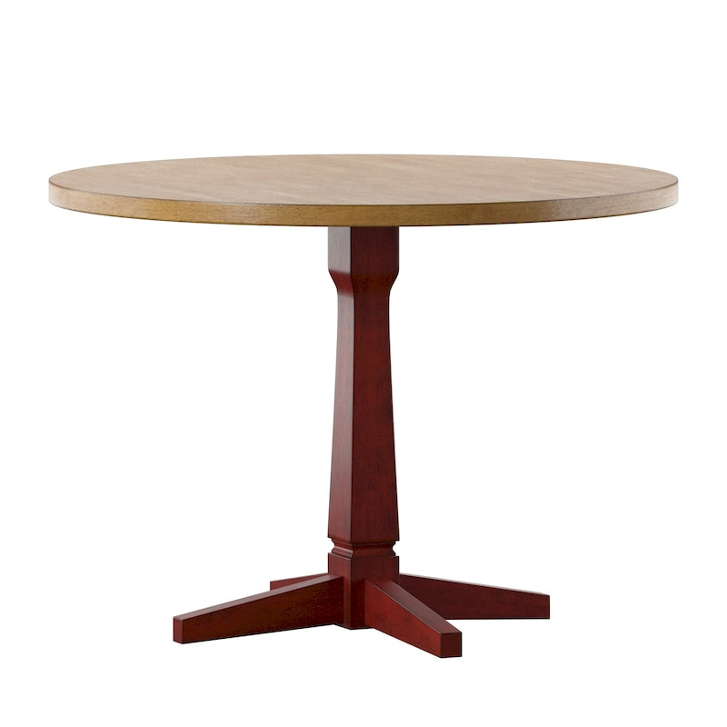 Eleanor Round Two-Tone Dining Table by iNSPIRE Q Classic