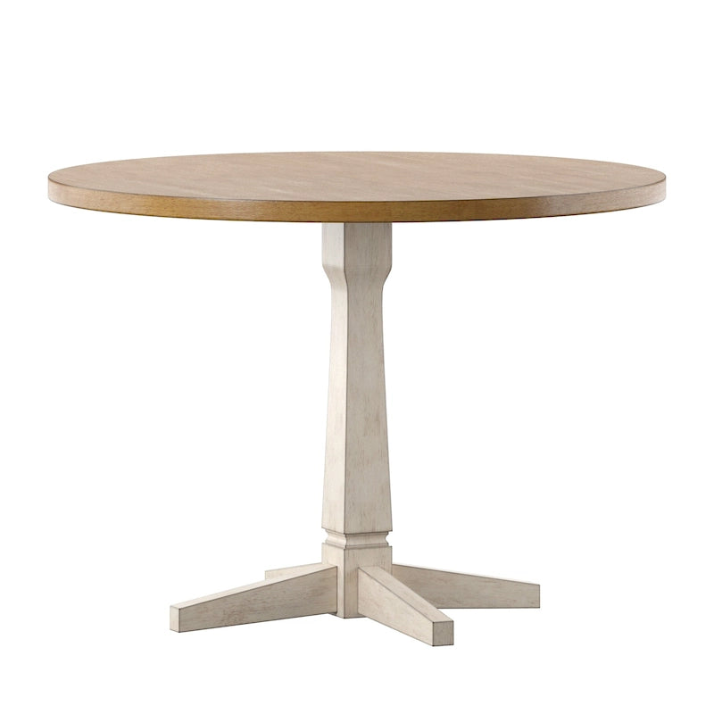 Eleanor Round Two-Tone Dining Table by iNSPIRE Q Classic