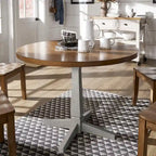 Eleanor Round Two-Tone Dining Table by iNSPIRE Q Classic