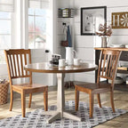 Eleanor Round Two-Tone Dining Table by iNSPIRE Q Classic