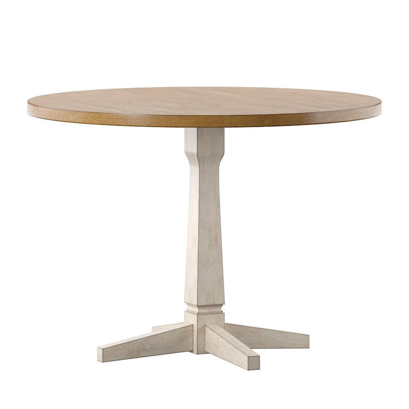 Eleanor Round Two-Tone Dining Table by iNSPIRE Q Classic
