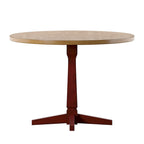 Eleanor Round Two-Tone Dining Table by iNSPIRE Q Classic