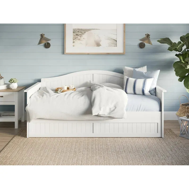 Nantucket Twin Wood Daybed with Twin Size Trundle