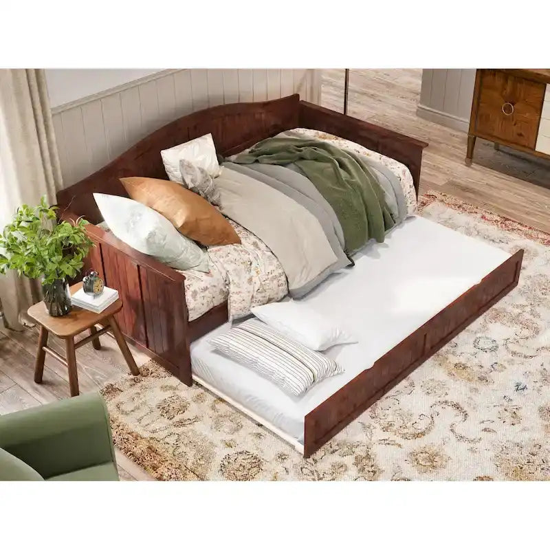 Nantucket Twin Wood Daybed with Twin Size Trundle