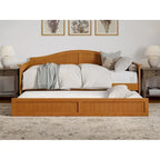 Nantucket Twin Wood Daybed with Twin Size Trundle