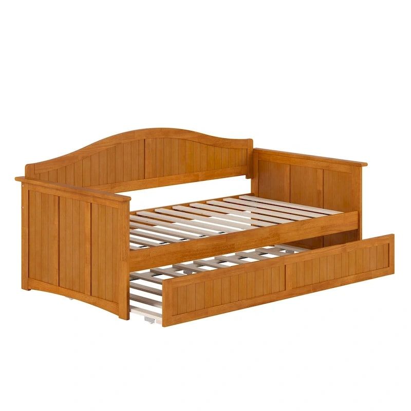 Nantucket Twin Wood Daybed with Twin Size Trundle