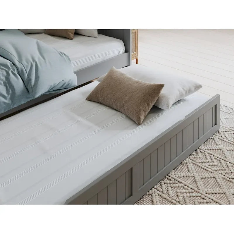 Nantucket Twin Wood Daybed with Twin Size Trundle