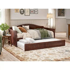 Nantucket Twin Wood Daybed with Twin Size Trundle