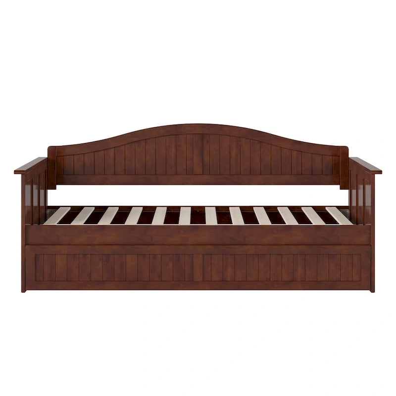 Nantucket Twin Wood Daybed with Twin Size Trundle
