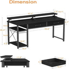 Computer Desk with Drawers