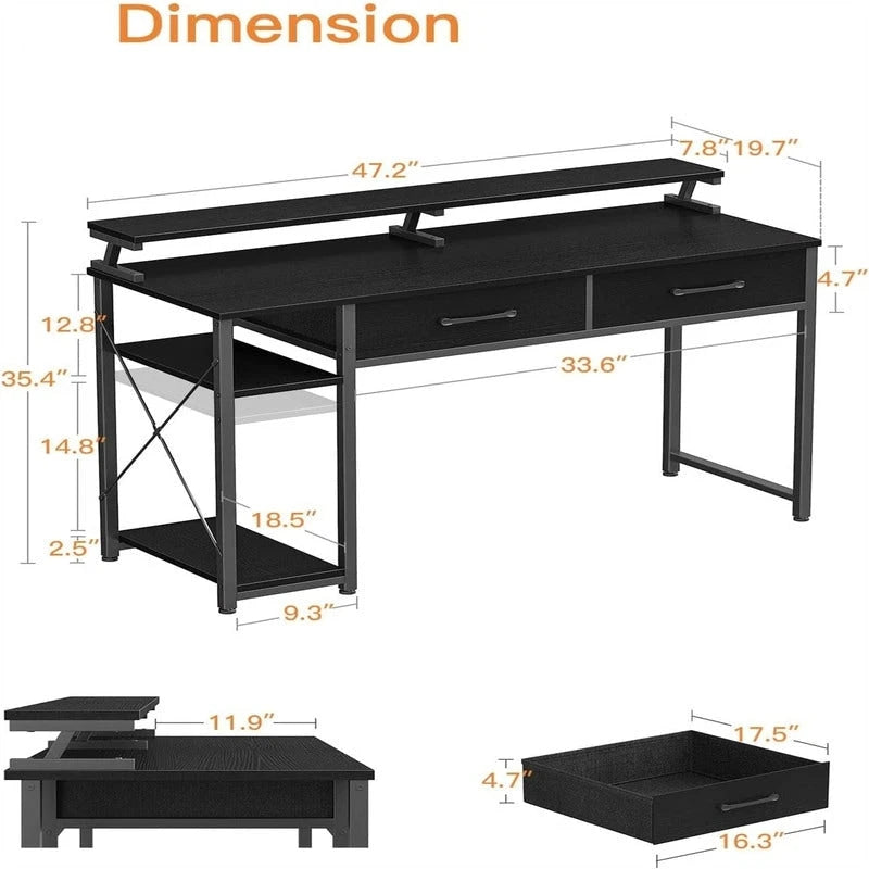 Computer Desk with Drawers