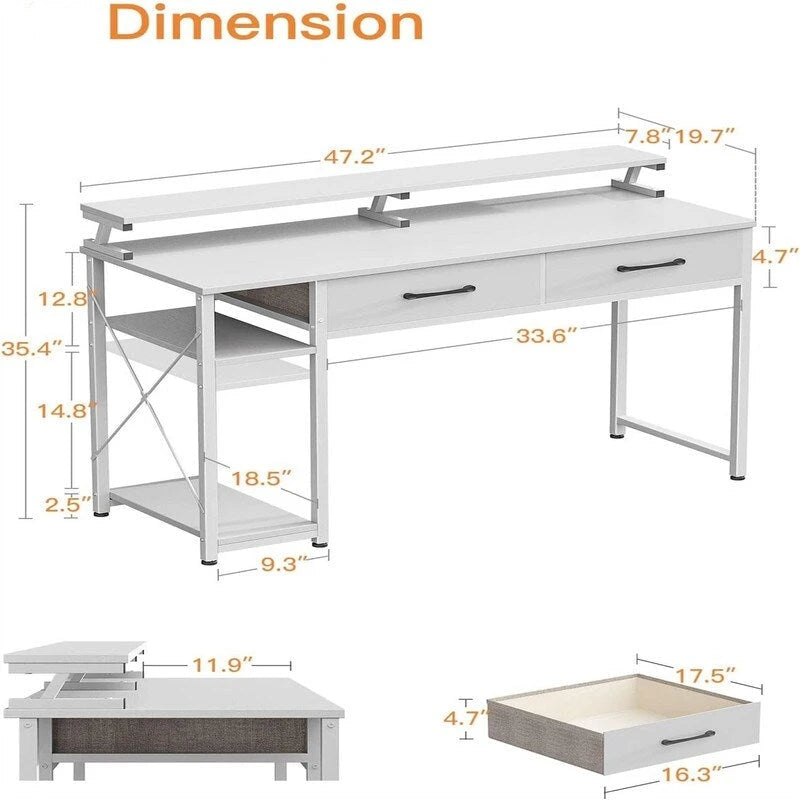 Computer Desk with Drawers