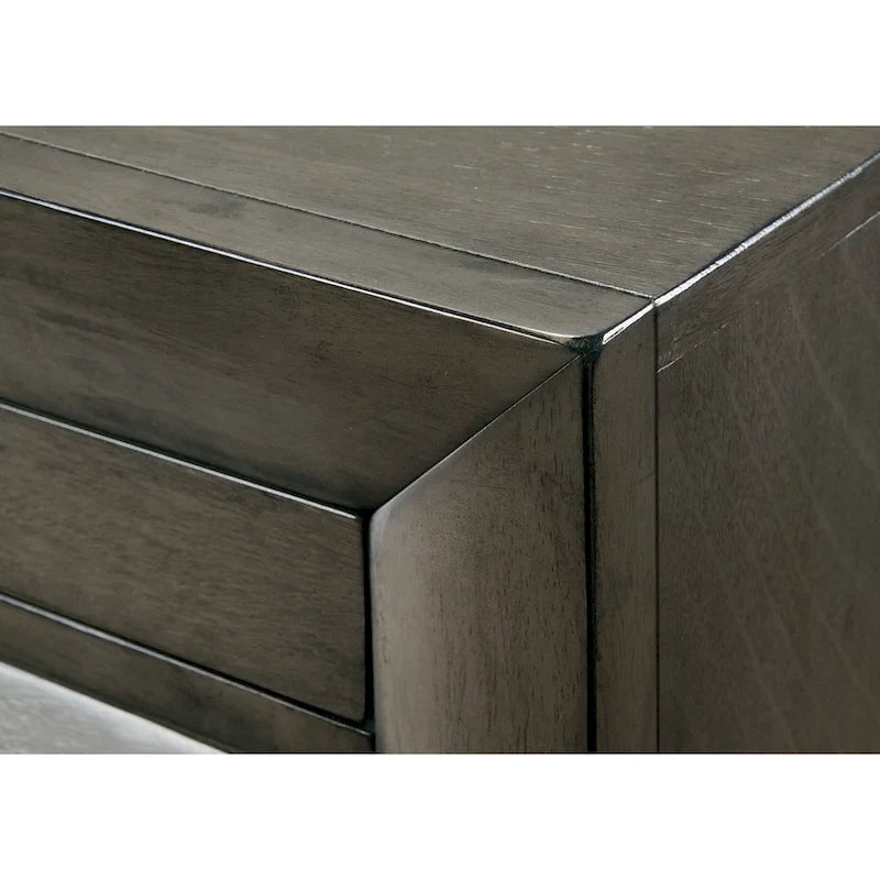 Priscella 6 Piece Gray Oak Storage Platform Bedroom Set