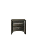 Priscella 6 Piece Gray Oak Storage Platform Bedroom Set