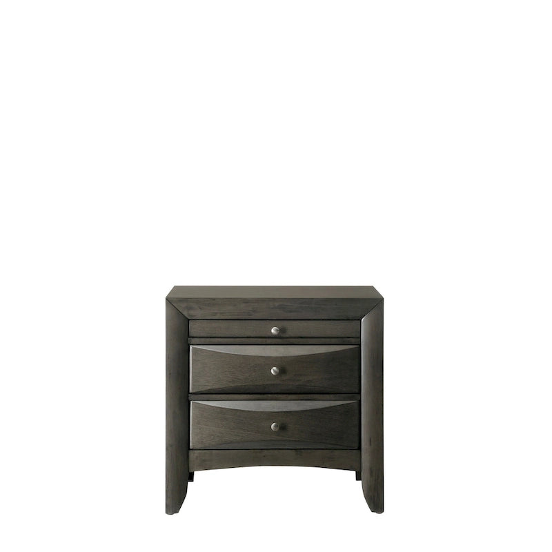 Priscella 6 Piece Gray Oak Storage Platform Bedroom Set