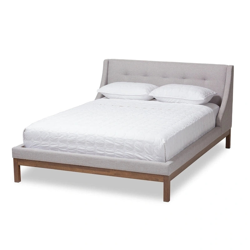 Strick & Bolton Vija Contemporary Fabric Platform Bed