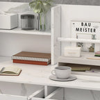 Kerrogee 47.2L Reception Counter Desk with Lockable Drawers Table