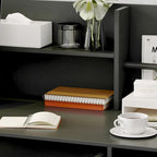 Kerrogee 47.2L Reception Counter Desk with Lockable Drawers Table