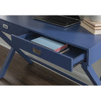 Poppy X-Frame Writing Desk with Drawers