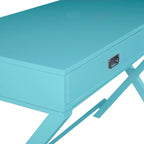 Poppy X-Frame Writing Desk with Drawers