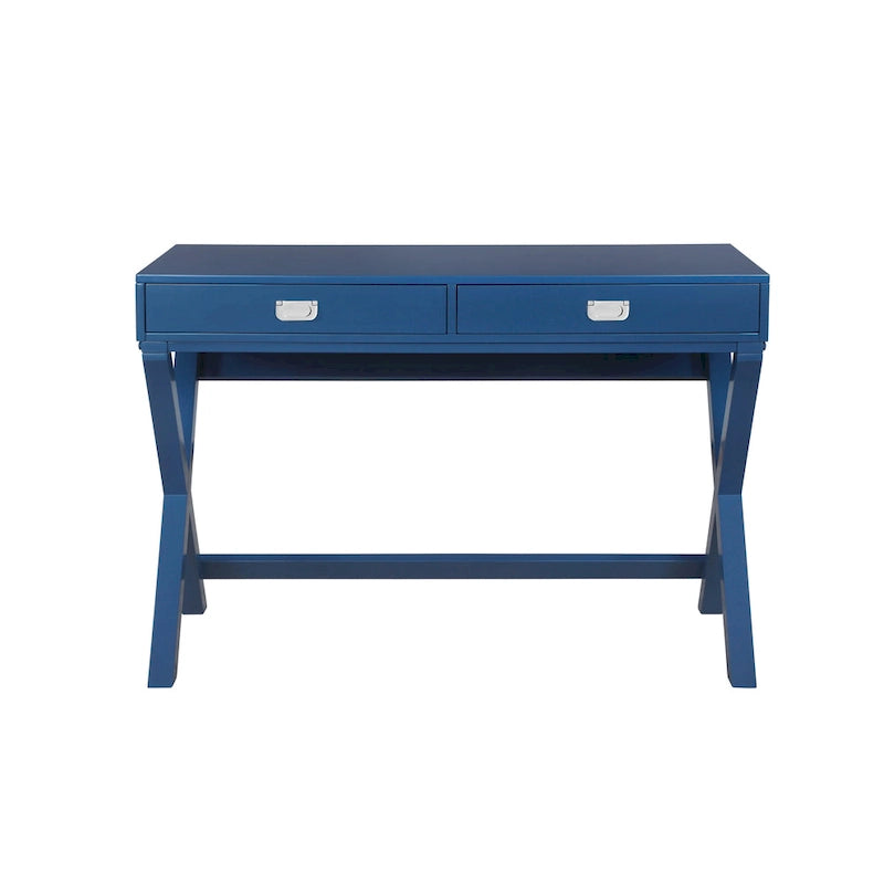 Poppy X-Frame Writing Desk with Drawers
