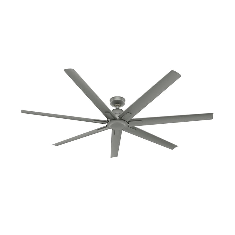 Hunter 72 Downtown Windmill Outdoor Ceiling Fan & Wall Control - Damp Rated - Industrial, Modern - ENERGY STAR!