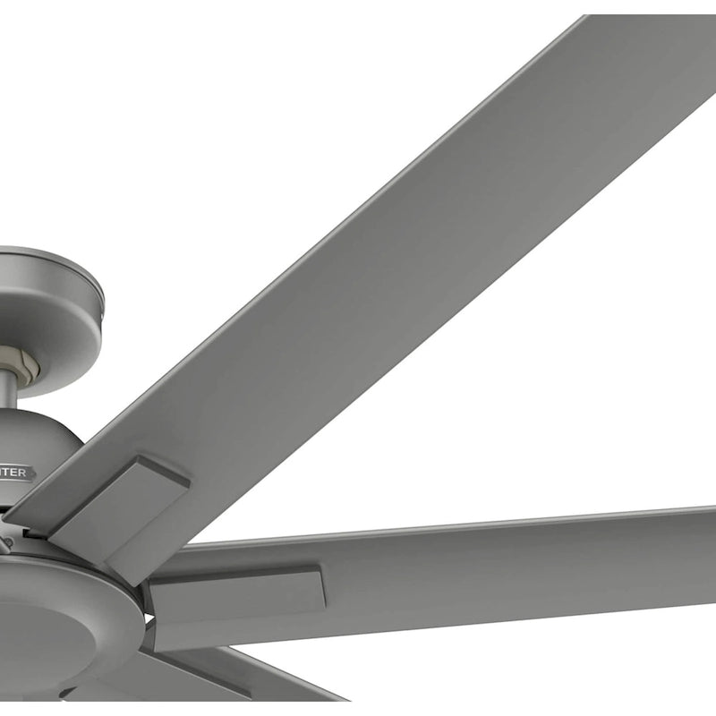 Hunter 72 Downtown Windmill Outdoor Ceiling Fan & Wall Control - Damp Rated - Industrial, Modern - ENERGY STAR!