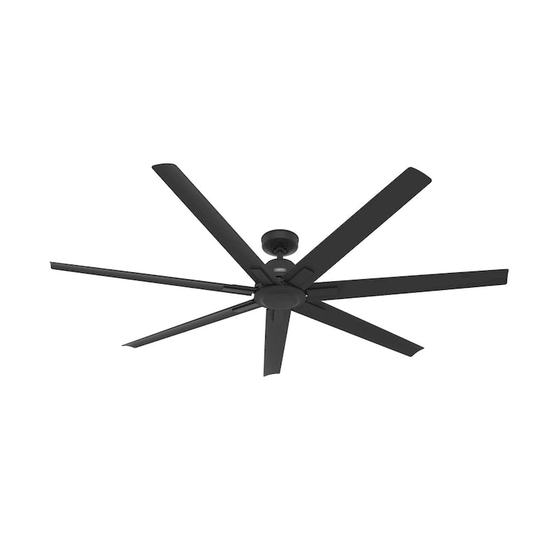Hunter 72 Downtown Windmill Outdoor Ceiling Fan & Wall Control - Damp Rated - Industrial, Modern - ENERGY STAR!