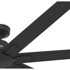 Hunter 72 Downtown Windmill Outdoor Ceiling Fan & Wall Control - Damp Rated - Industrial, Modern - ENERGY STAR!