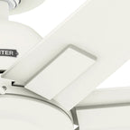 Hunter 72 Downtown Windmill Outdoor Ceiling Fan & Wall Control - Damp Rated - Industrial, Modern - ENERGY STAR!