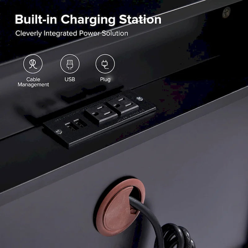 Volkard 25 Mid-century 2-Drawer Storage Nightstand with 2 Drawers Set of 2 by HULALA HOME