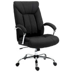 Vinsetto High Back Swivel Home Office Chair Task Ergonomic Linen Fabric Computer Chair, with Arm, Adjustable Height