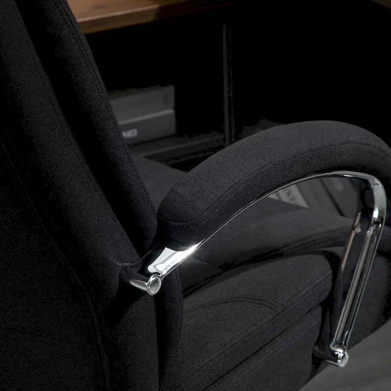 Vinsetto High Back Swivel Home Office Chair Task Ergonomic Linen Fabric Computer Chair, with Arm, Adjustable Height