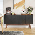 55 inch Buffet Cabinet Kitchen Sideboard Buffet Table Coffee Bar with Storage and Doors for Dining Room Living Room Entryway