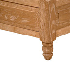 Bedroom Furniture Solid Oak Nightstand Bedside Accent End Table with 2-drawer & Shelves