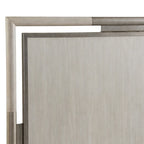 Roundhill Furniture Mantalia Solid Wood Bedroom Set with Metal Frame, Bed, Dresser, Mirror, 2 Nightstands, and Chest, Champagne