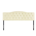 Cecilia Button Tufted Upholstered Headboard, Height Adjustable Headboards,Bed Backboard Premium Padded Fabric Headboard