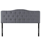 Cecilia Button Tufted Upholstered Headboard, Height Adjustable Headboards,Bed Backboard Premium Padded Fabric Headboard