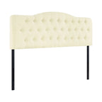 Cecilia Button Tufted Upholstered Headboard, Height Adjustable Headboards,Bed Backboard Premium Padded Fabric Headboard