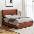 Louise Traditional Washable Slipcover Bed Upholstered Metal by HULALA HOME