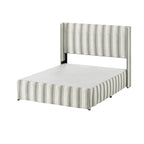 Louise Traditional Washable Slipcover Bed Upholstered Metal by HULALA HOME