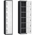 6 Doors Metal Locker Storage Cabinet for Home Office,School