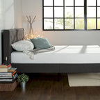 Priage by ZINUS Dark Grey Upholstered Diamond Stitched Platform Bed