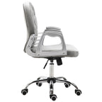 Vinsetto Vanity Middle Back Office Chair Tufted Backrest Swivel Rolling Wheels Task Chair with Height Adjustable Armrests