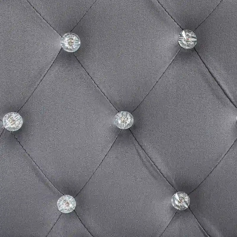 Vinsetto Vanity Middle Back Office Chair Tufted Backrest Swivel Rolling Wheels Task Chair with Height Adjustable Armrests