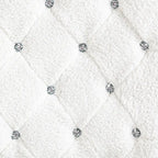 Vinsetto Vanity Middle Back Office Chair Tufted Backrest Swivel Rolling Wheels Task Chair with Height Adjustable Armrests