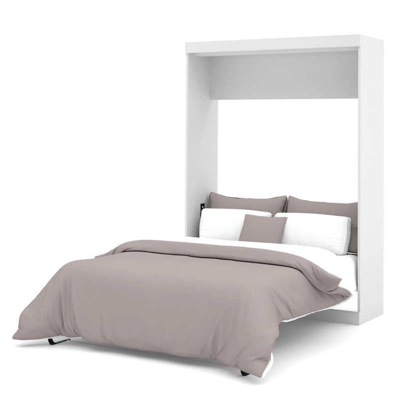 Bestar Nebula Full Murphy Bed with Storage, Wall Bed for Guest Room