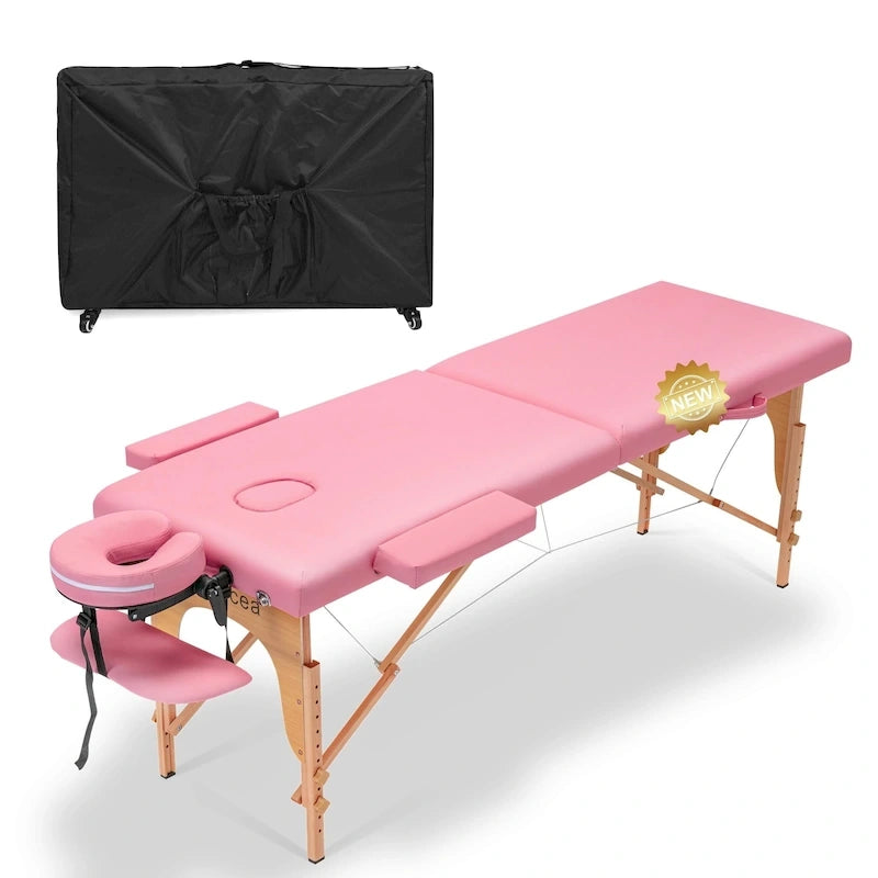 Massage Table 84 Inches Long Portable with Carry Case Table