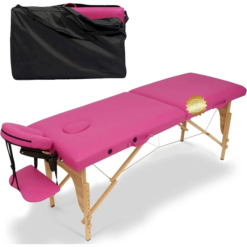 Massage Table 84 Inches Long Portable with Carry Case Table