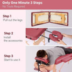 Massage Table 84 Inches Long Portable with Carry Case Table